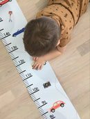 Paper Growth Chart For Kids - Retro Cars