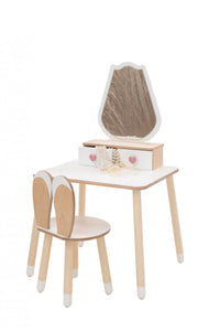 Princess Beauty Table with Mirror - Tulip