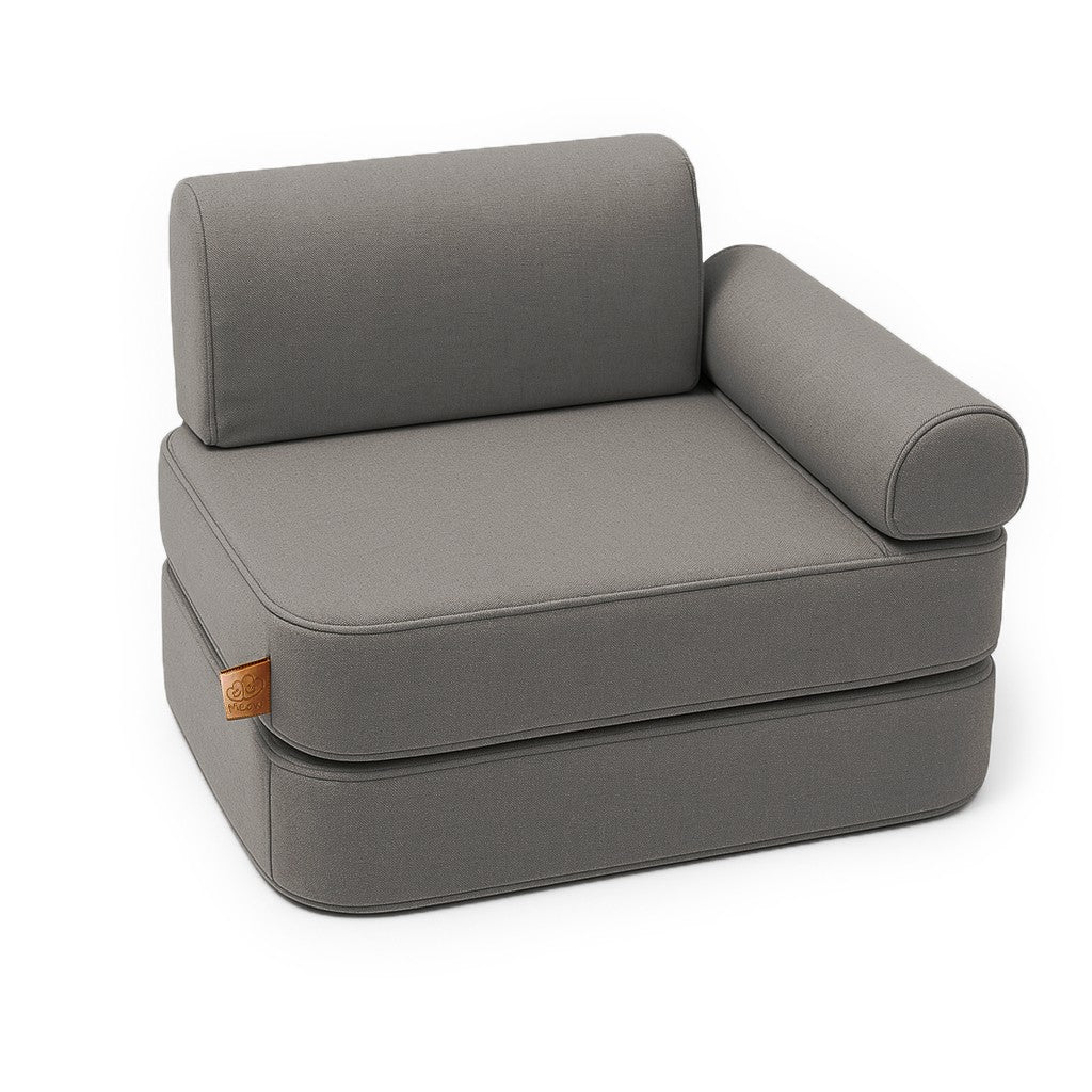 Modulinė sofa vaikams, pilkos spalvos