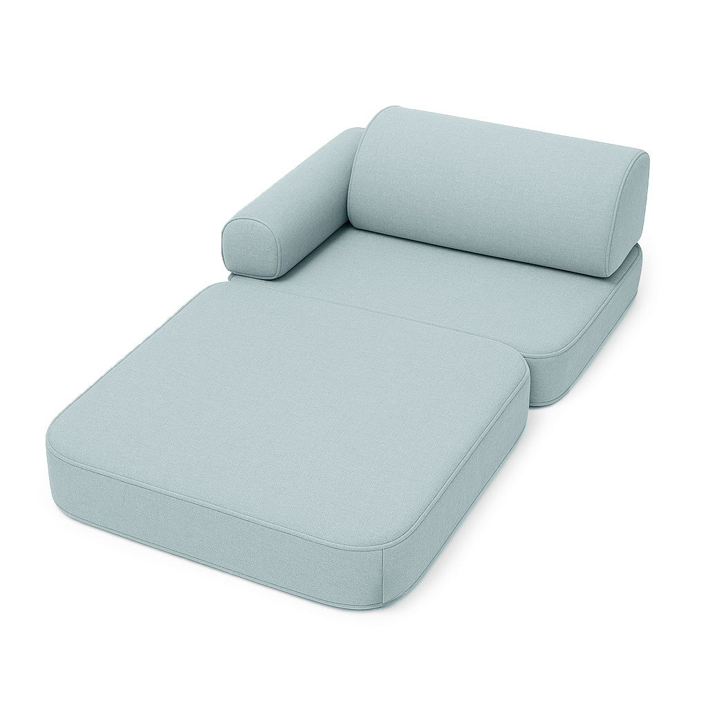 Modulinė sofa vaikams, žydros spalvos