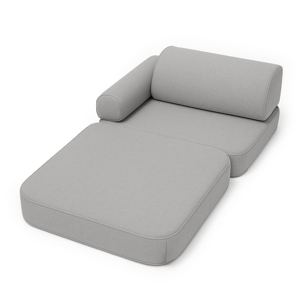 Modulinė sofa vaikams, pilkos spalvos