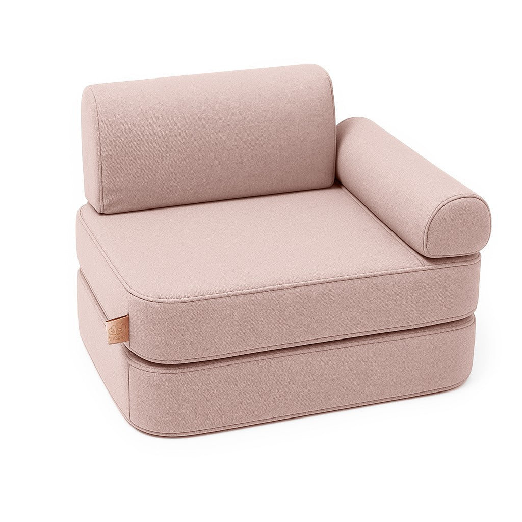 Modulinė sofa vaikams, rožinės spalvos