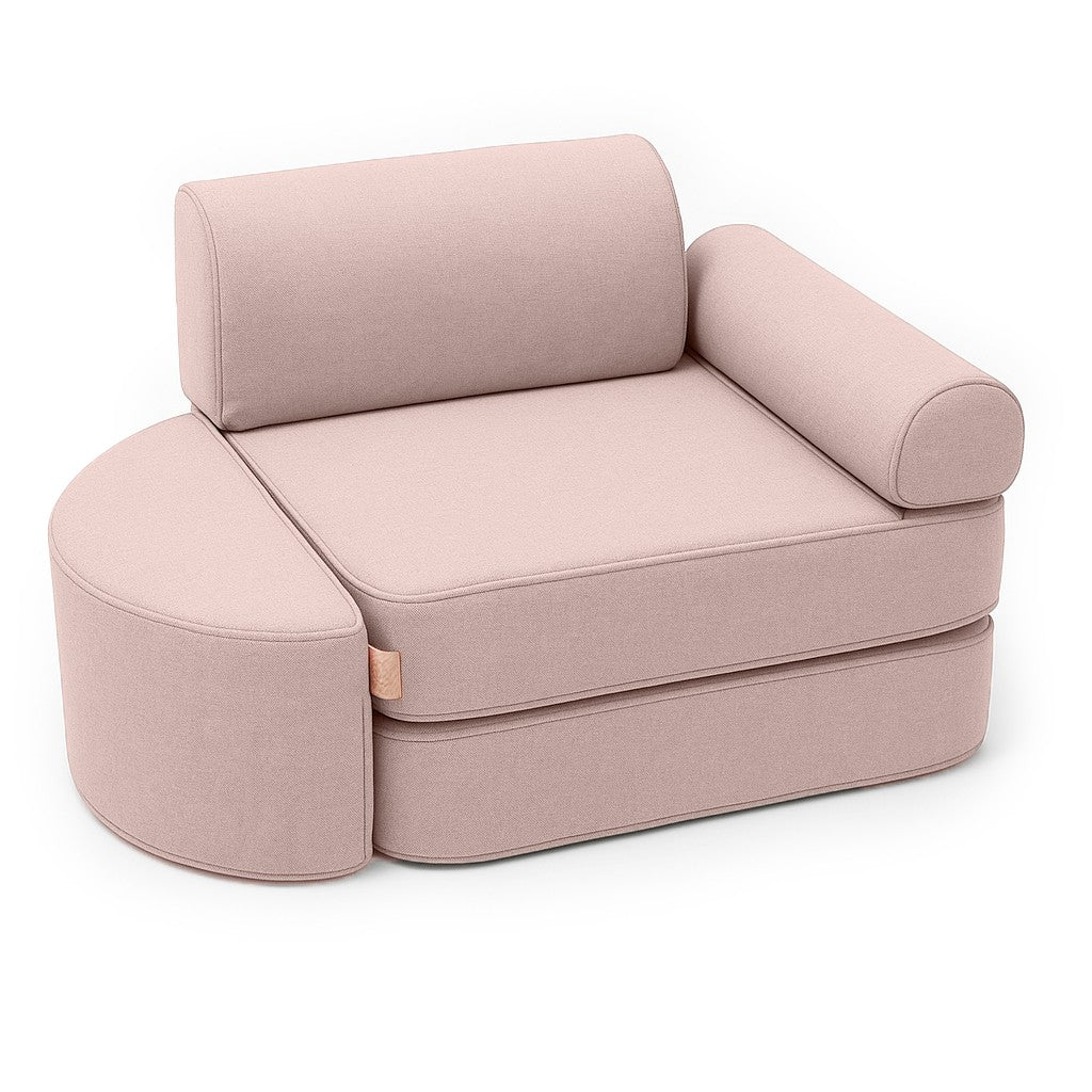 Modulinė sofa vaikams, rožinės spalvos