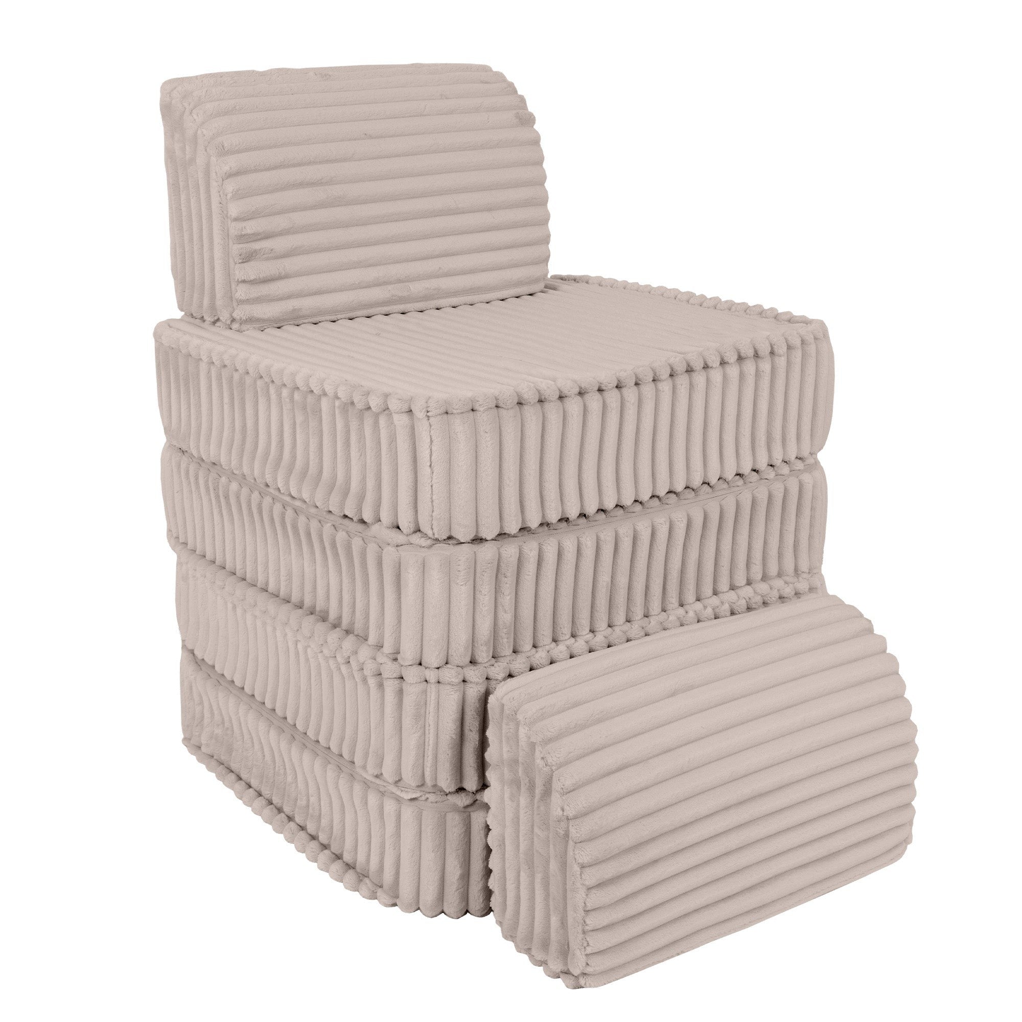 Modulinė sofa vaikams, maža - Churros smėlio spalvos