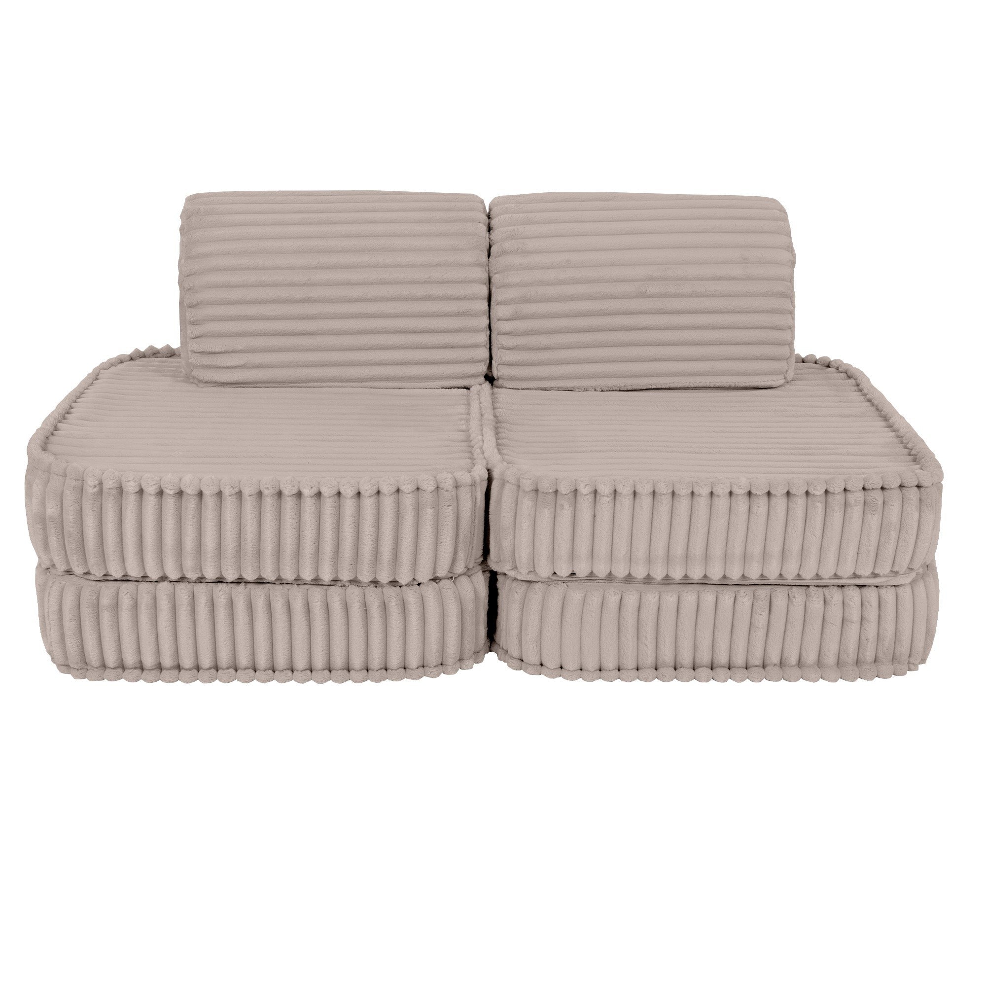 Modulinė sofa vaikams, maža - Churros smėlio spalvos