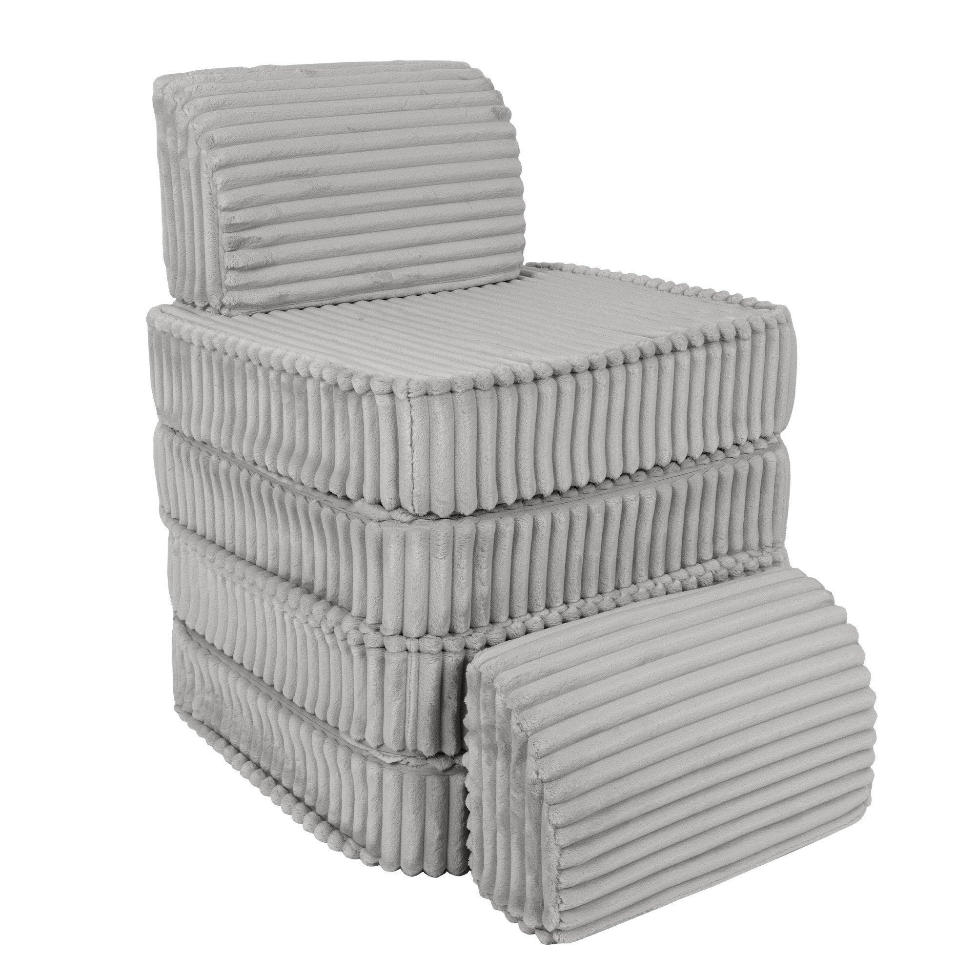 Modulinė sofa vaikams, maža - Churros pilkos spalvos
