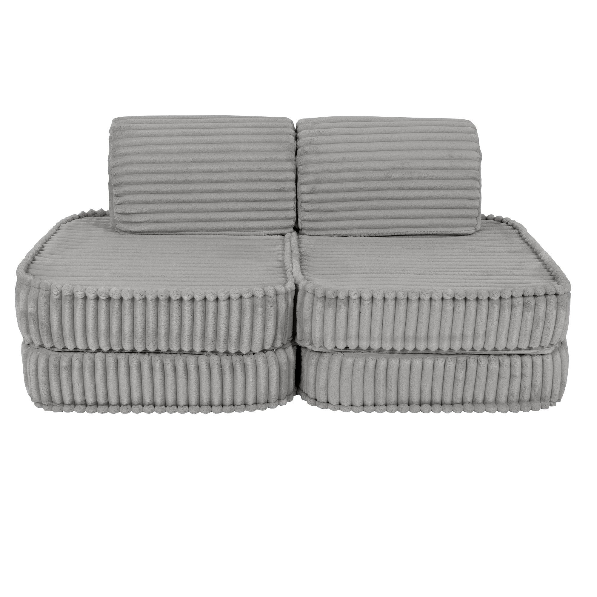 Modulinė sofa vaikams, maža - Churros pilkos spalvos
