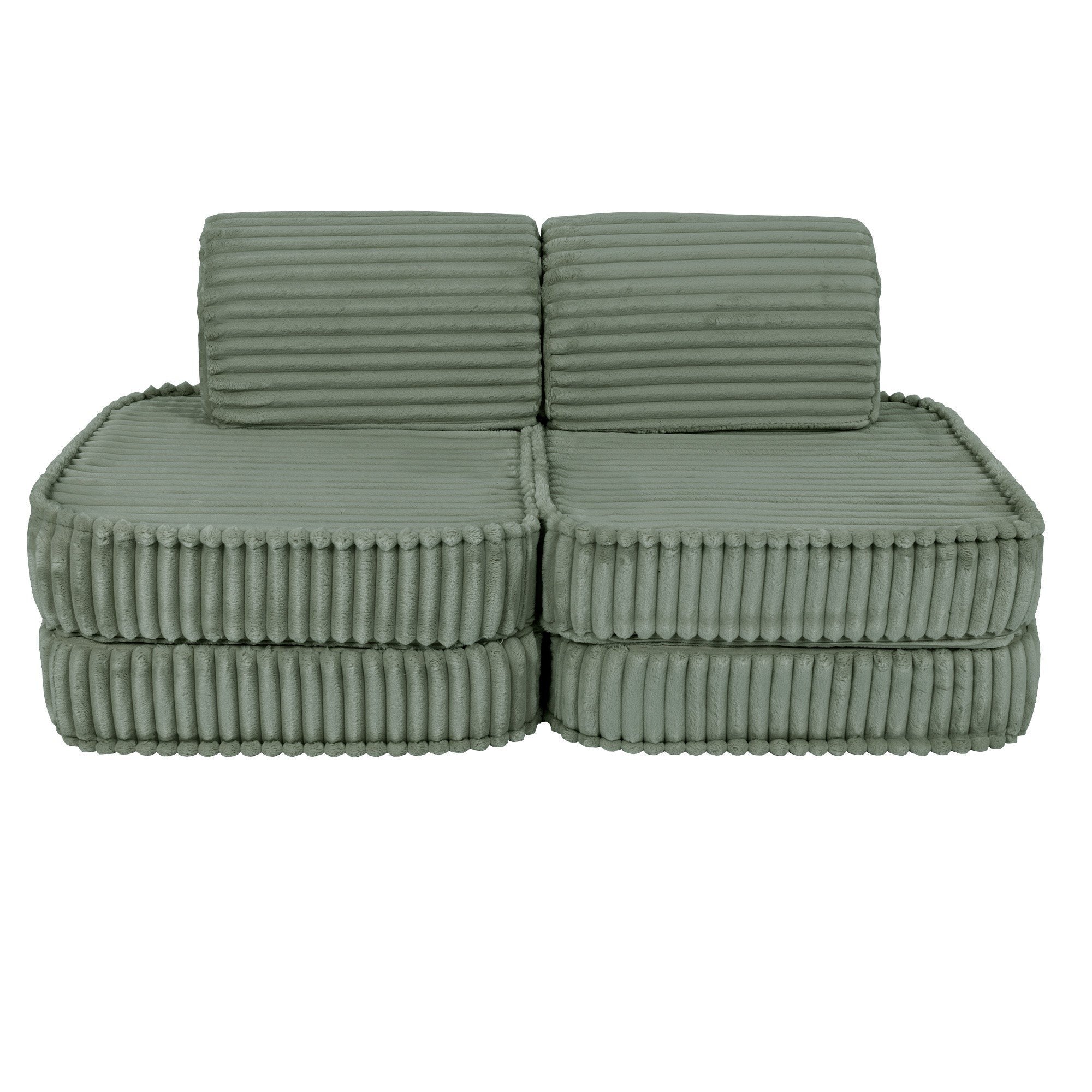 Modulinė sofa vaikams, maža - Churros švelniai žalia