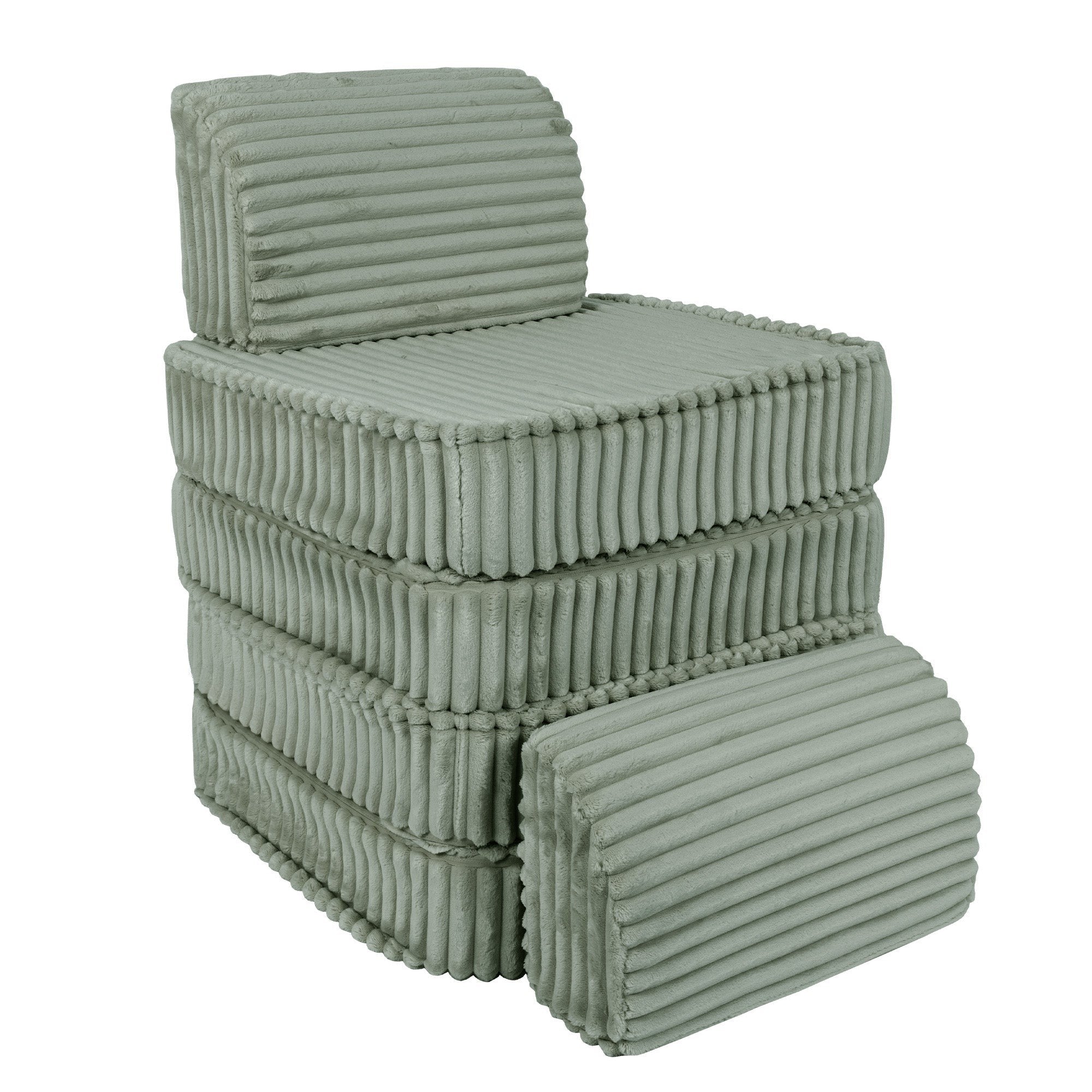 Modulinė sofa vaikams, maža - Churros švelniai žalia