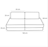 Small Modular Sofa for Kids - Churros Blue