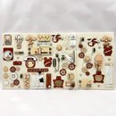 Two-piece wall activity panel (60×80 + 60×39 cm)