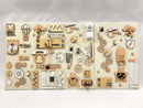 Two-piece wall activity panel (60×80 + 60×39 cm)