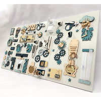 Two-piece wall activity panel (60×80 + 60×39 cm)