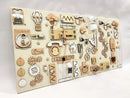 Two-piece wall activity panel (60×80 + 60×39 cm)