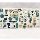 Two-piece wall activity panel (60×80 + 60×39 cm)