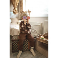 Wooden Burger Restaurant Puzzle for Children, 15 pcs
