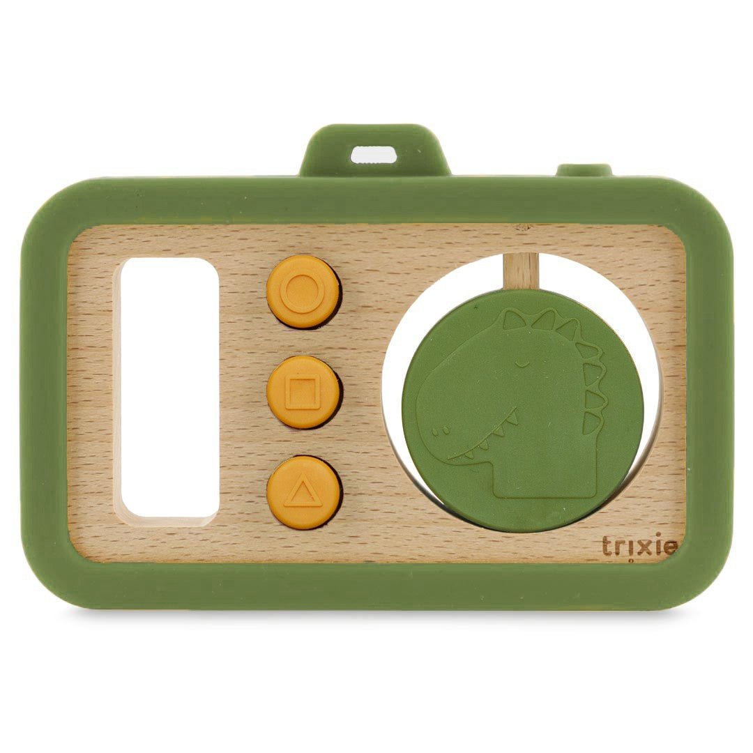 Wooden Silicone Baby Camera - Mr. Dino